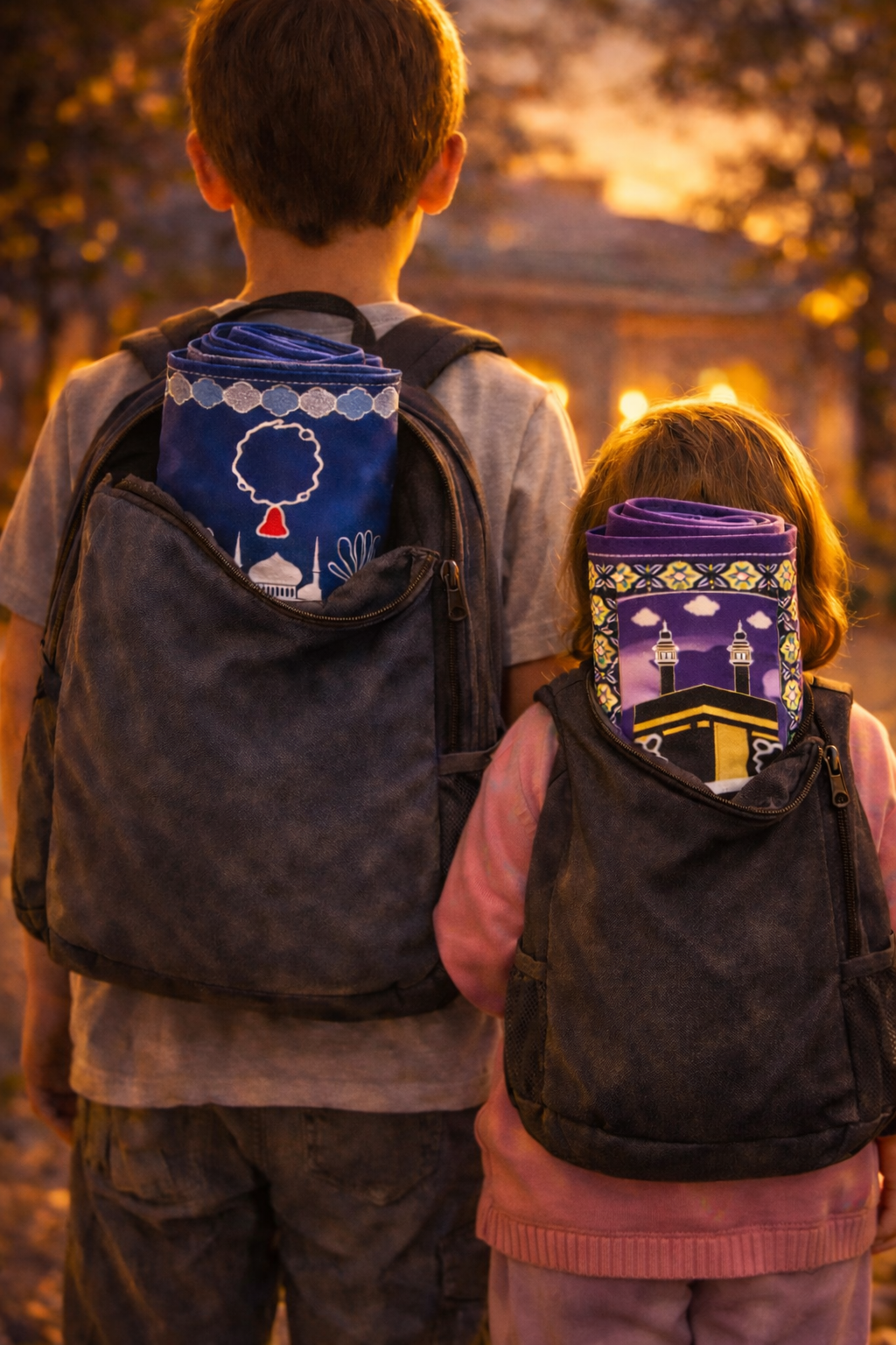 tapis de prière interactif électronique enfant avec guidage vocal et apprentissage de la salat étape par étape pour fille et garçon transportable