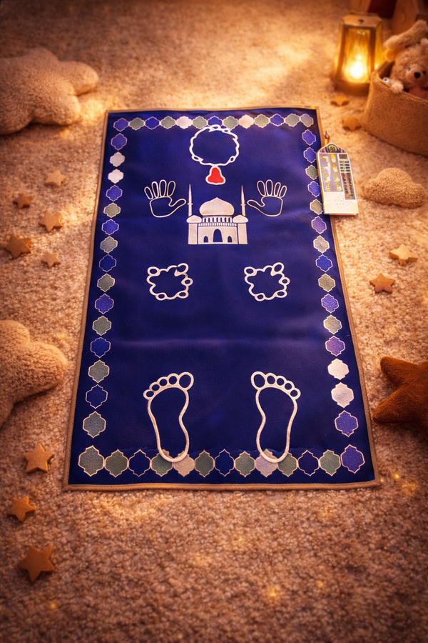 tapis de prière interactif enfant avec guidage vocal et apprentissage de la salat étape par étape