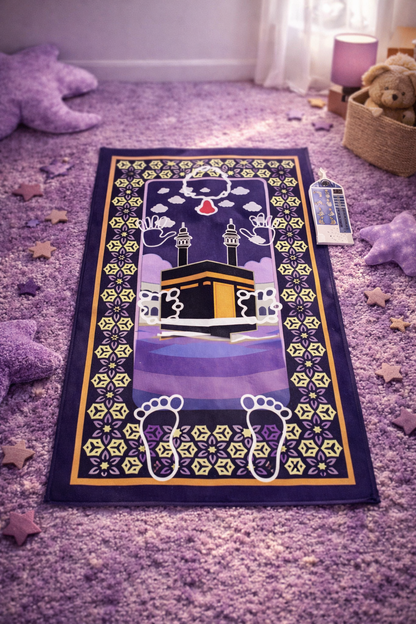 tapis salat enfant éducatif pour apprendre la prière facilement dès 6 ans